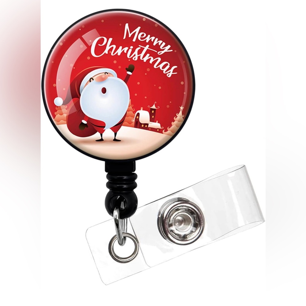New! Christmas retractable badge holder 🎈2 for $5 🎈